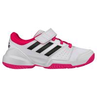 Adidas Kids Court - White/Black/Pink